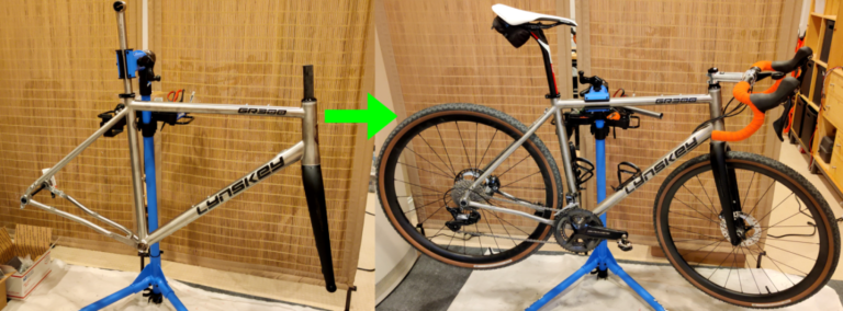 titanium gravel frameset